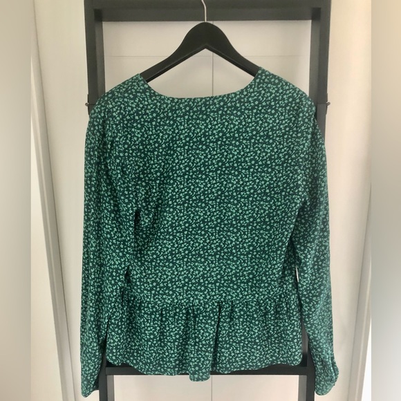 Frank & Oak Blouse - Floral Green - XS - Picture 2 of 2